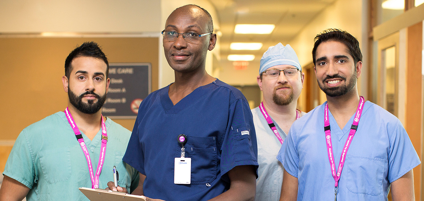 Four Men in Nursing members