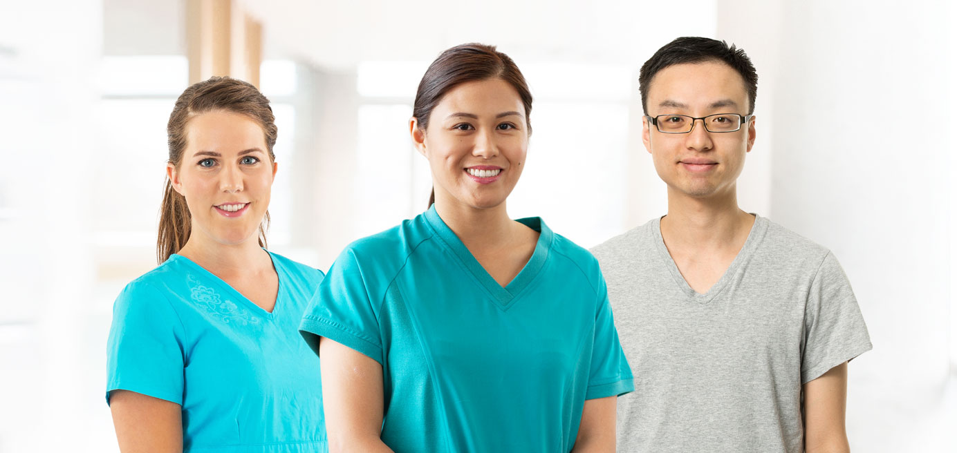 Three Young Nurses' Network members 