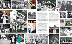 Photo collage of events of the past 40 years of BCNU
