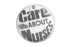 Image of Care About Nurses campaign button