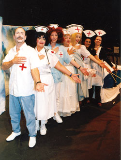 Photo of BCNU cast members in the theatre project