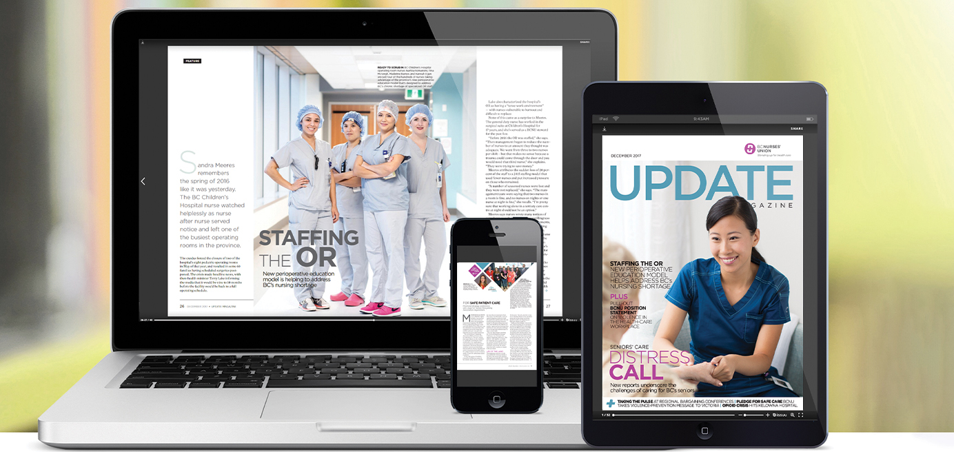 Update Magazine - Landing page