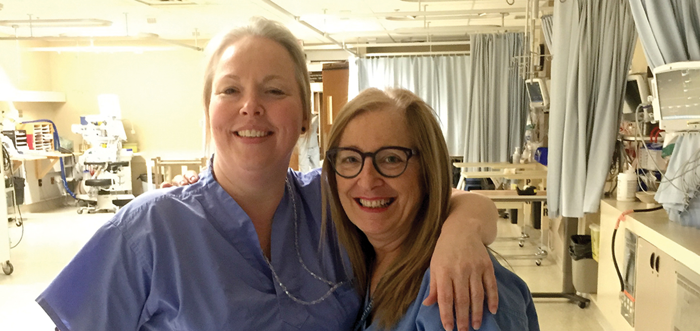 Photo of BC nurses Monica Brennan (left) and Sheena Graham