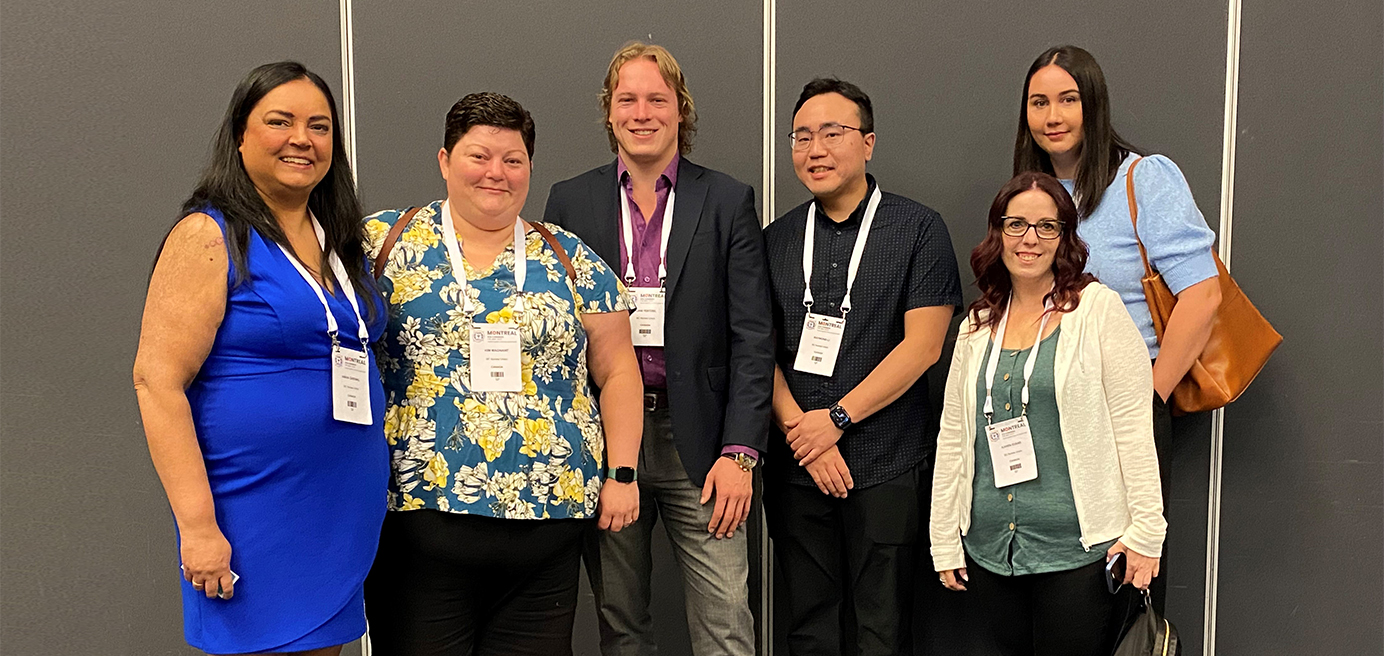 Aman with BCNU members at International Council of Nurses biennial Congress in Montreal 