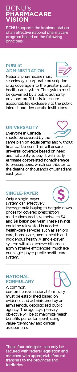 BCNU Pharmacare Vision list of 4 principles