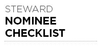 Steward Nominee Checklist 