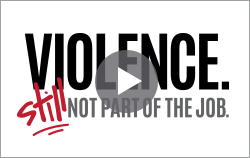 Violence. Still not part of the job.