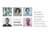 Nominations landing banner with text "This is your union"