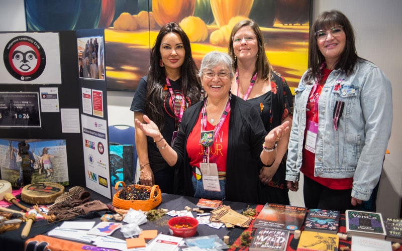 Indigenous Leadership Circle members (l-r) Catherine Tanski, June Shakley, Erin Roulette and Chelsey Cardinal