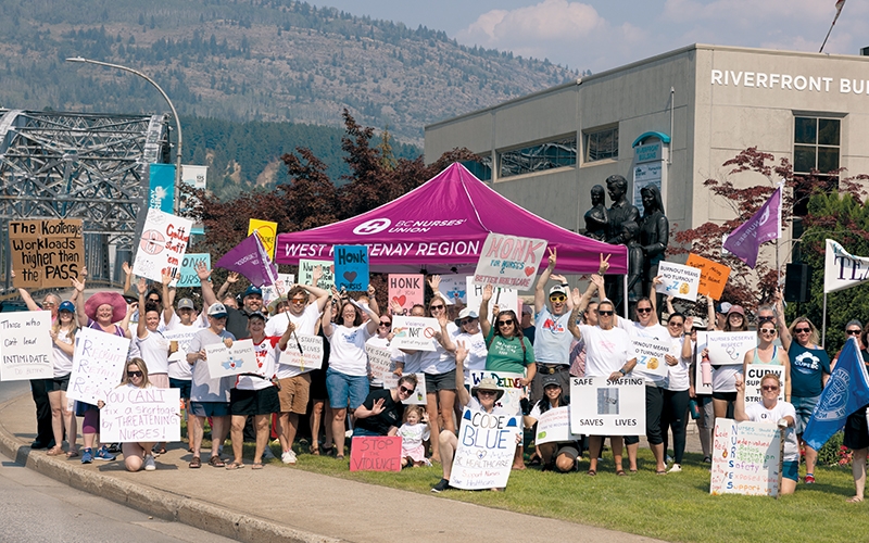 Members in Trail, Kelowna and Prince George held rallies to push back against employers attempting to intimidate members taking lawful job action.